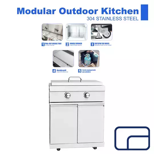 Premium Outdoor Gas Griddle With Cooking Area