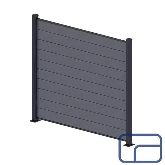 Wood Plastic Composite (WPC) Fencing 1.8x1.8m