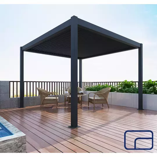 Queen Free Standing Pergola Electric 4x4m
