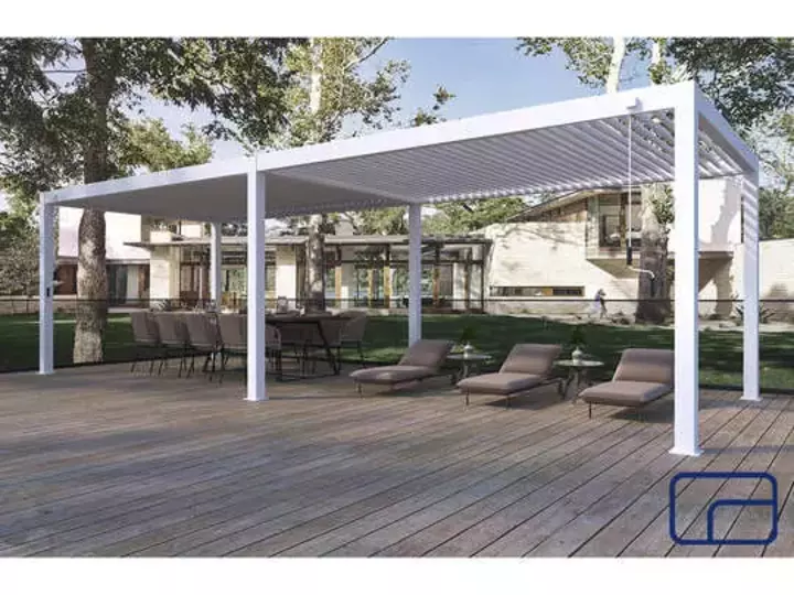 King Pergola Gazebo Electric 3x8m