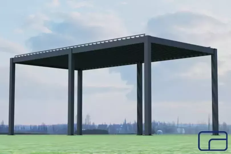 King Pergola Gazebo Electric 3x8m