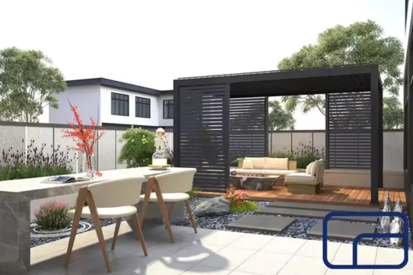 Aluminium Louver Gate 3m