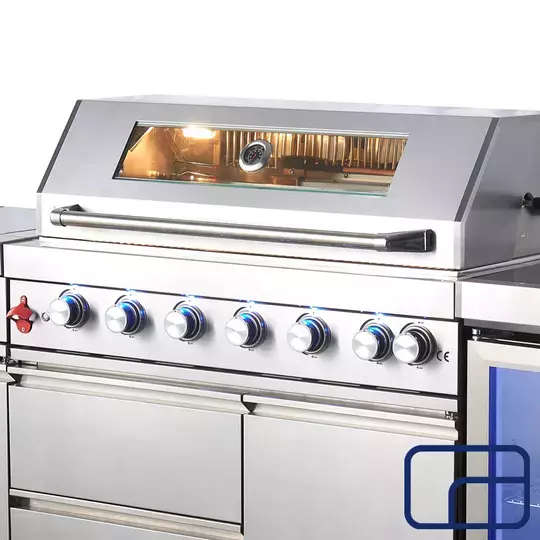 Full Size Outdoor Kitchen with Large Integrated Fridge