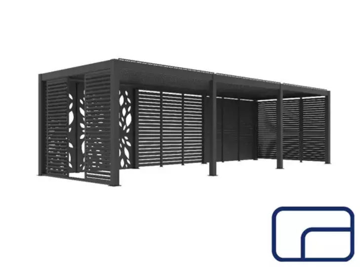 Aluminium Louver Gate 4m