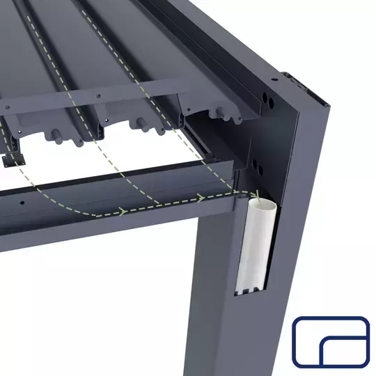 Queen Free Standing Pergola Electric 4x8m