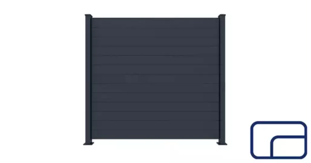 No-Gap Aluminium Slat Fencing 1.8x1.8m