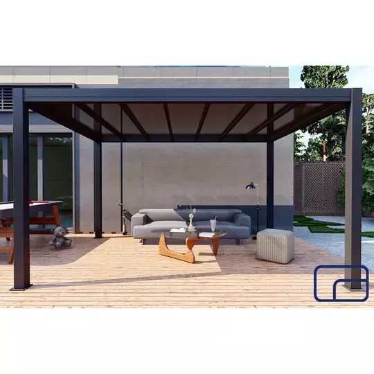 Queen Free Standing Polycarbonate Pergola 4x4m