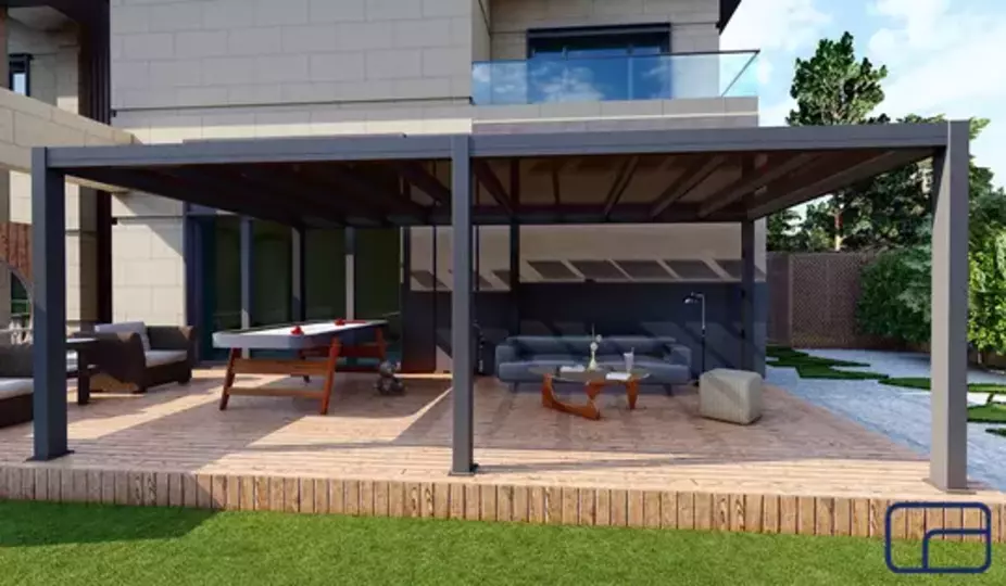 Queen Free Standing Polycarbonate Pergola 4x6m