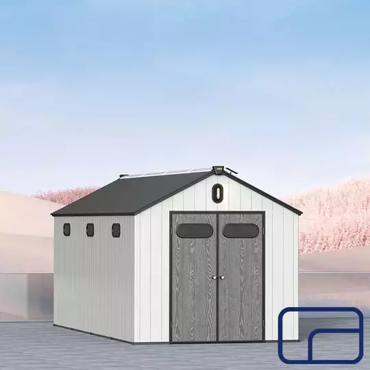 Garden Shed with Gable Roof 8'x20'ft