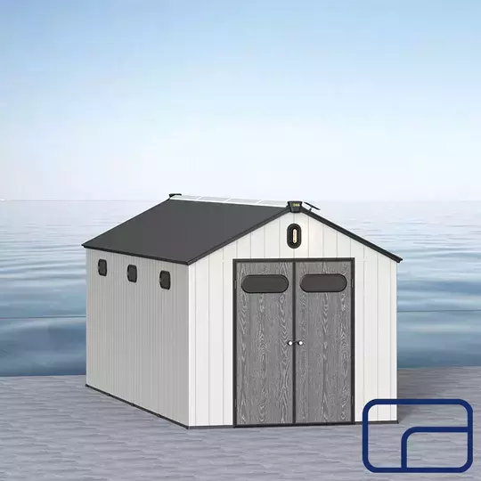 Garden Shed with Gable Roof 8'x20'ft