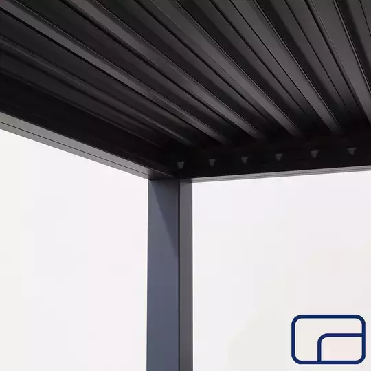 King Wall Mounted Pergola Electric 3x5m