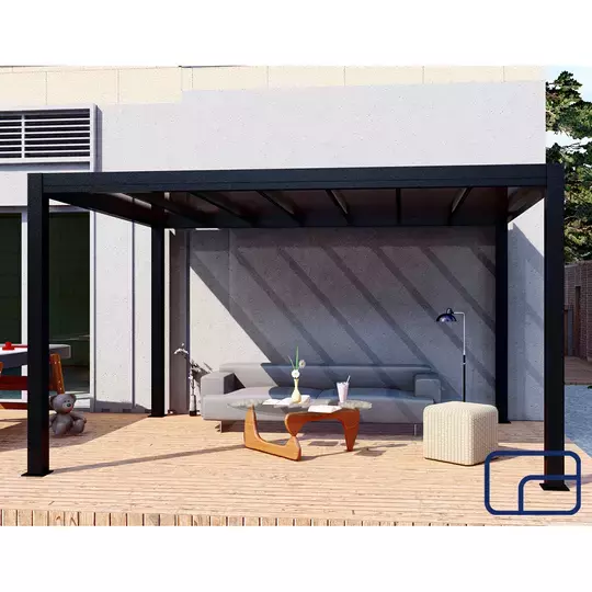 Free Standing Polycarbonate Pergola 3x4m