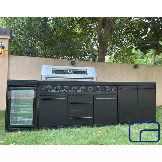 All-in-One Premium Outdoor Kitchen With Fridge