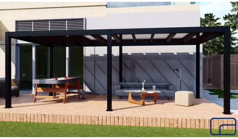 King Free Standing Polycarbonate Pergola 3x6m