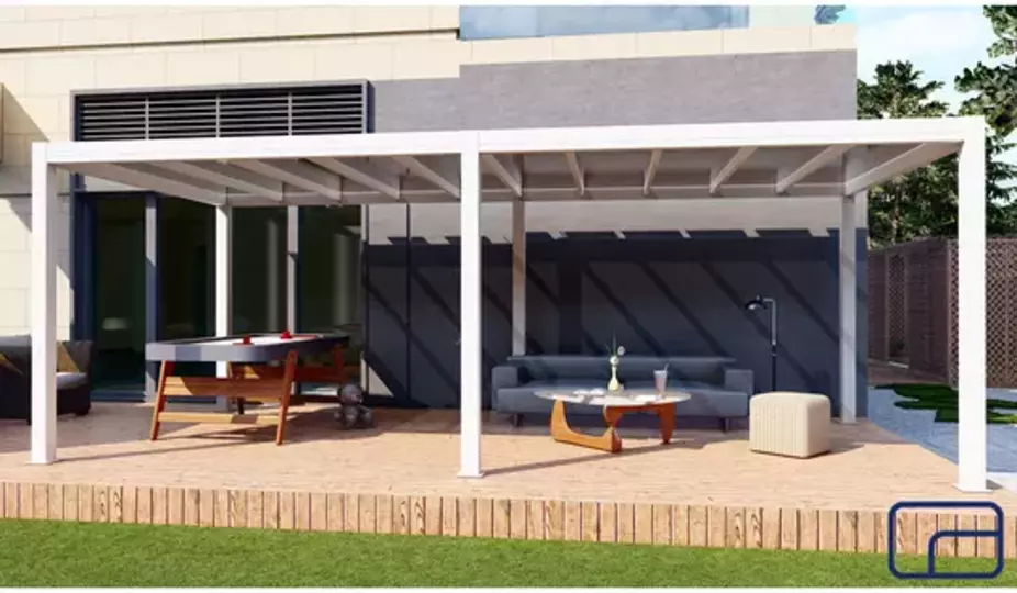 King Free Standing Polycarbonate Pergola 3x6m